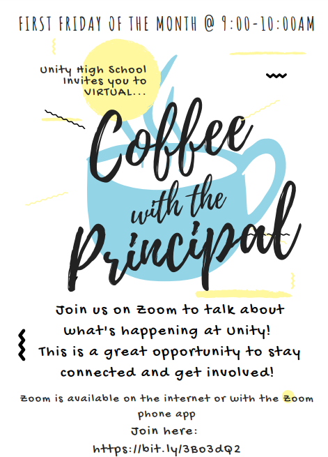 Coffee with Principal English flyer